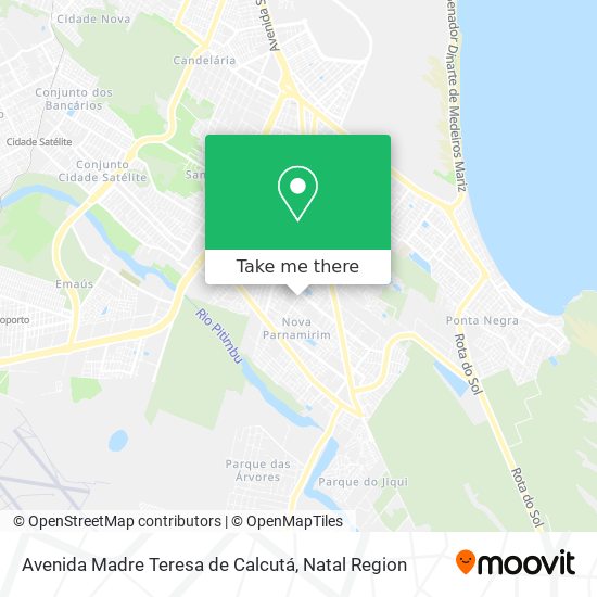 Avenida Madre Teresa de Calcutá map