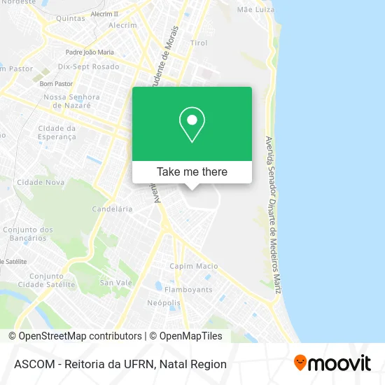 ASCOM - Reitoria da UFRN map