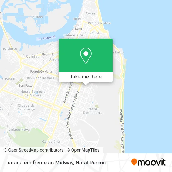 parada em frente ao Midway map