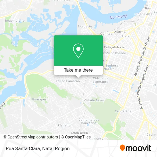 Rua Santa Clara map