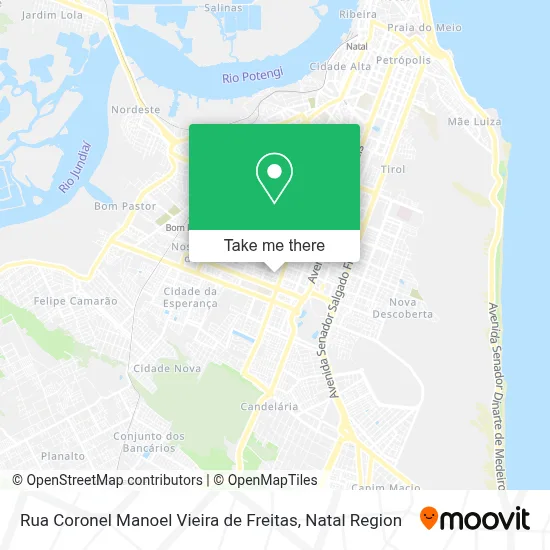 Rua Coronel Manoel Vieira de Freitas map
