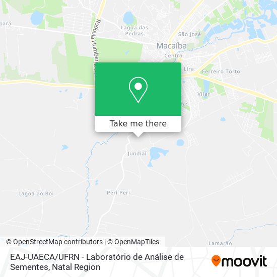 EAJ-UAECA / UFRN - Laboratório de Análise de Sementes map