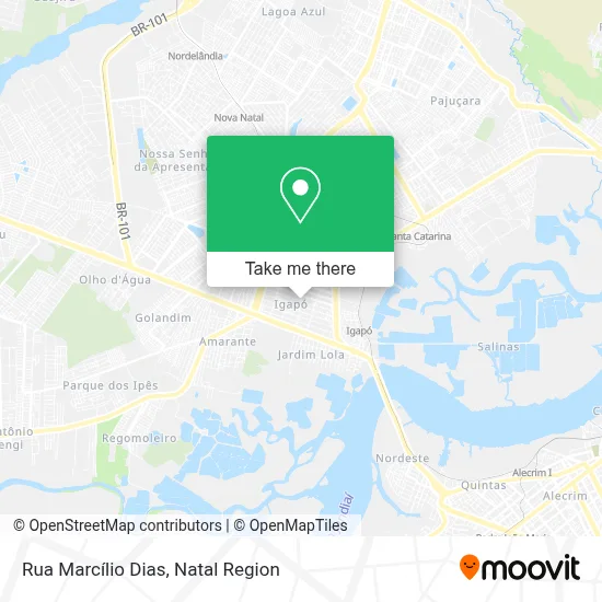 Rua Marcílio Dias map