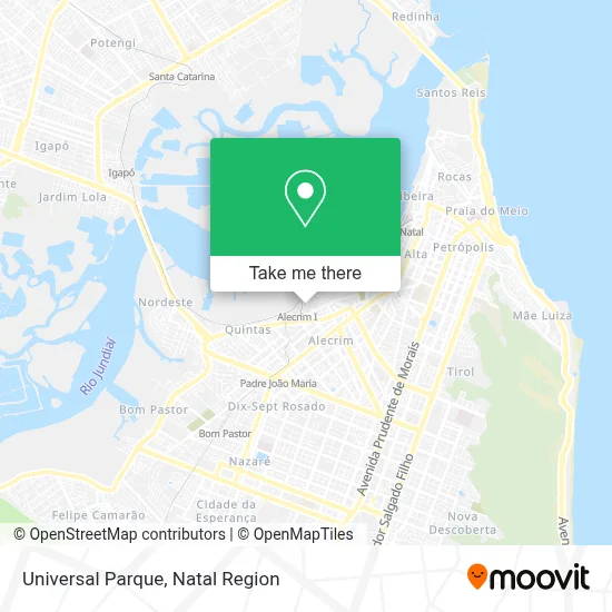 Universal Parque map