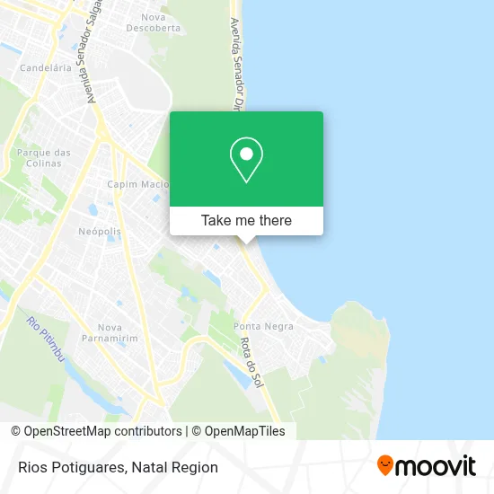 Rios Potiguares map
