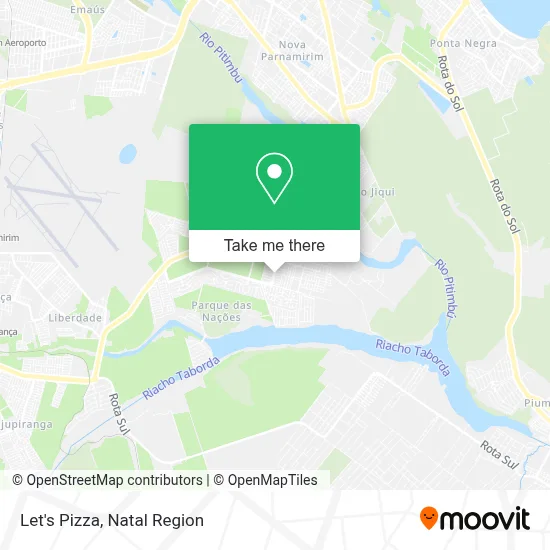 Let's Pizza map