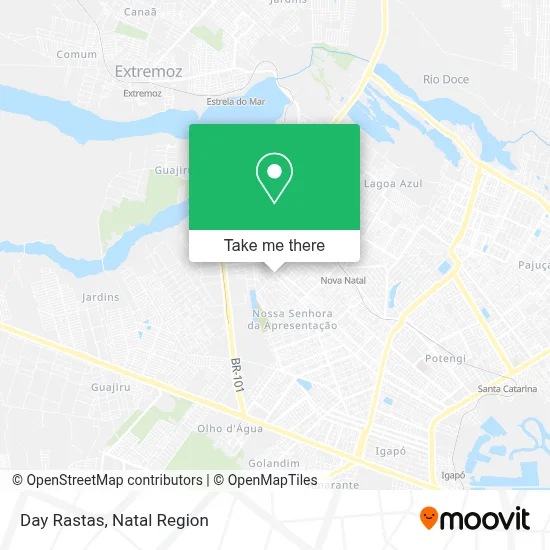Day Rastas map