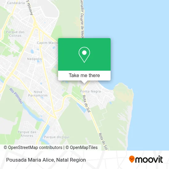 Pousada Maria Alice map
