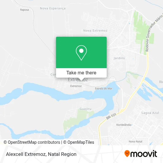 Alexcell Extremoz map