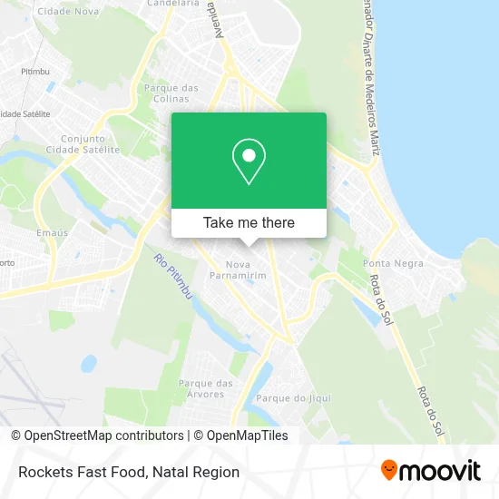 Rockets Fast Food map