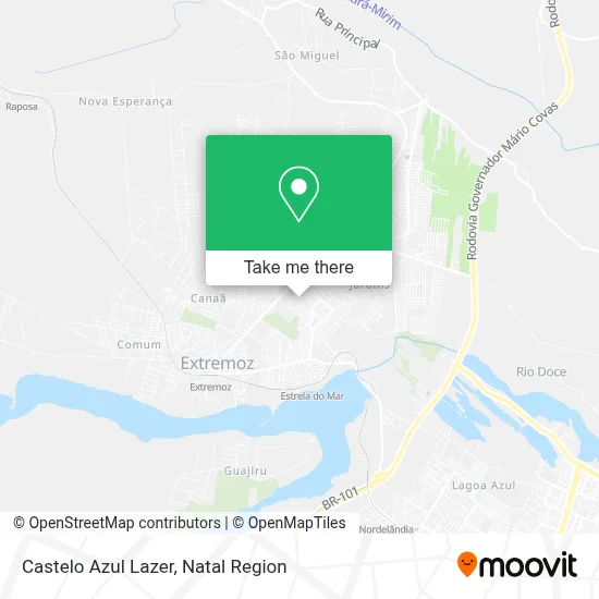 Castelo Azul Lazer map