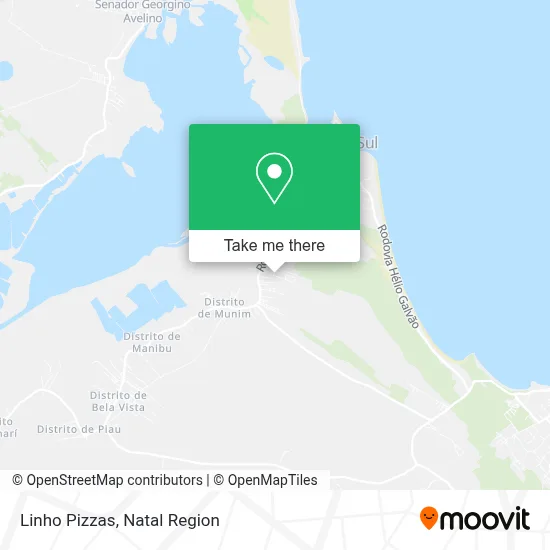 Linho Pizzas map