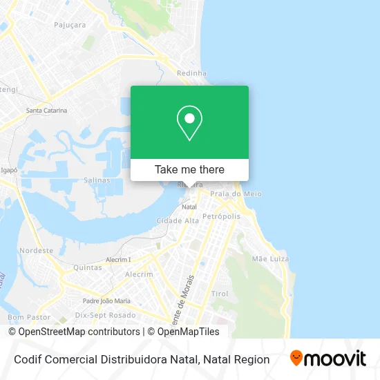 Codif Comercial Distribuidora Natal map