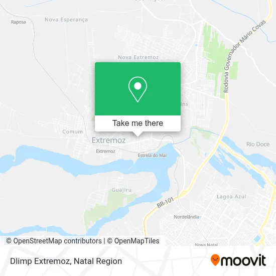 Dlimp Extremoz map