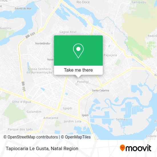 Tapiocaria Le Gusta map