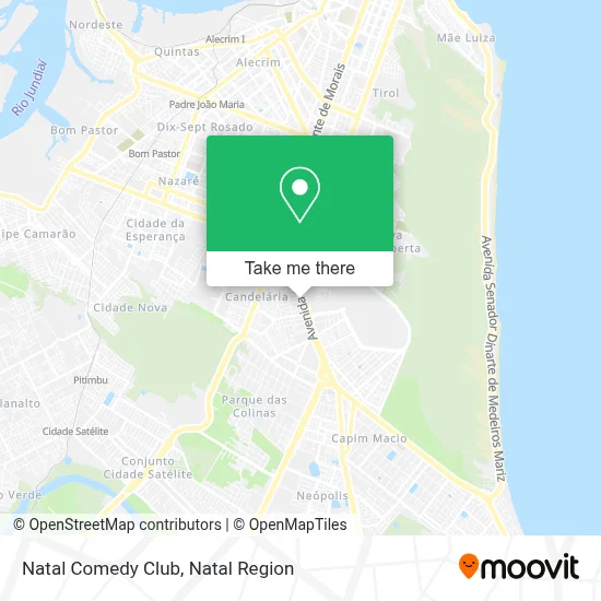 Natal Comedy Club map