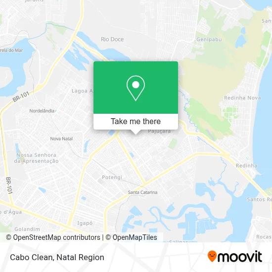 Cabo Clean map