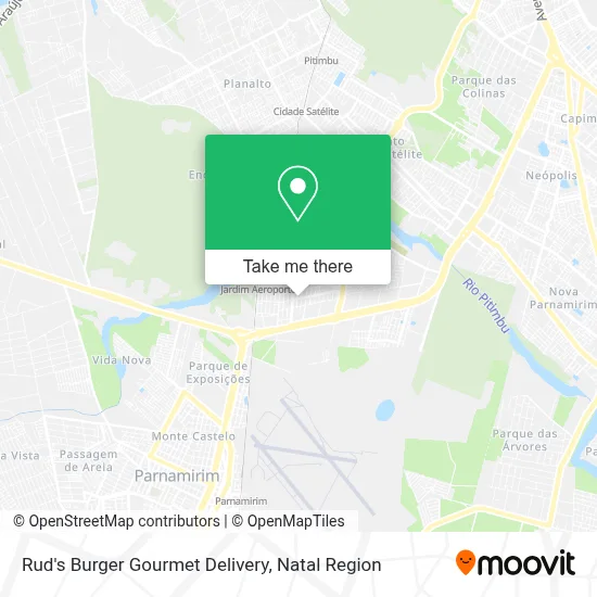 Rud's Burger Gourmet  Delivery map