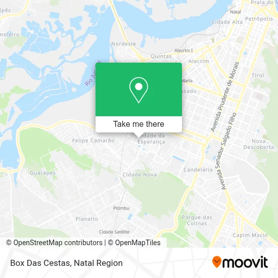 Box Das Cestas map
