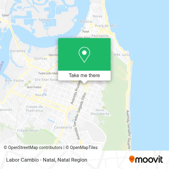 Labor Cambio - Natal map