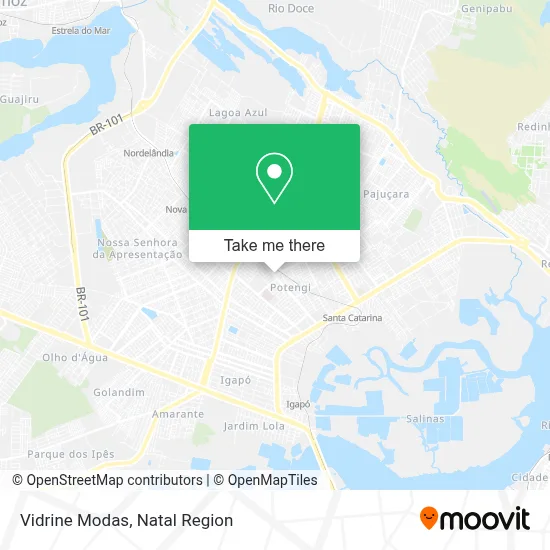 Vidrine Modas map