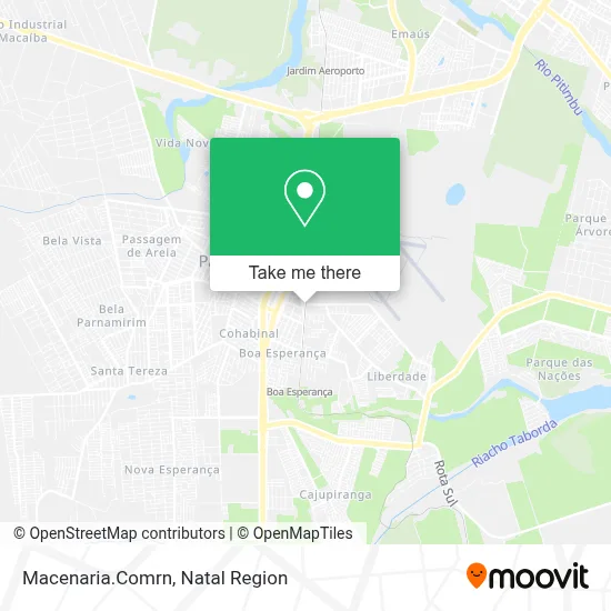 Macenaria.Comrn map