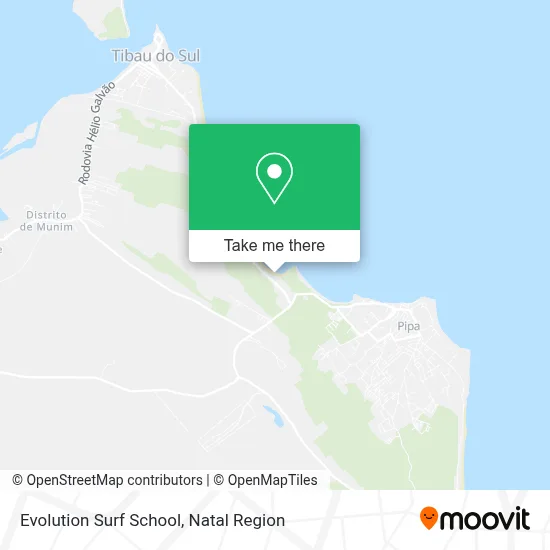 Evolution Surf School map