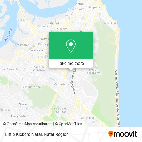 Little Kickers Natal map