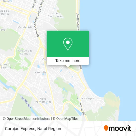 Corujao Express map