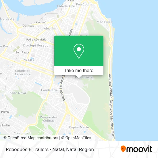 Reboques E Trailers - Natal map