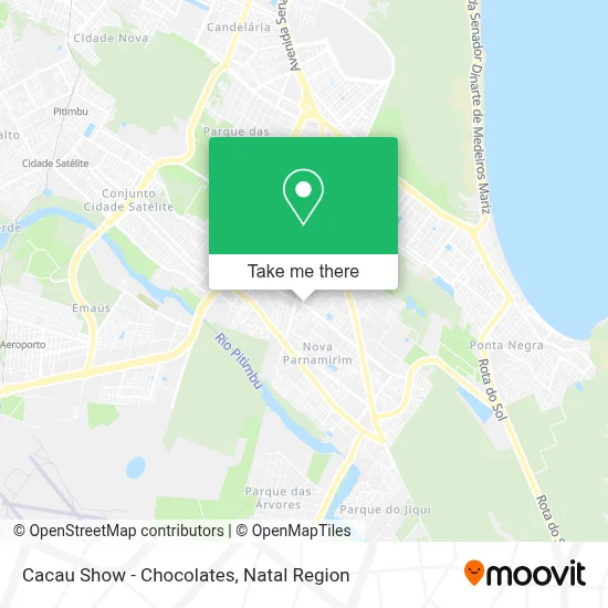 Cacau Show - Chocolates map