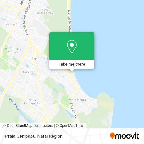 Praia Genipabu map
