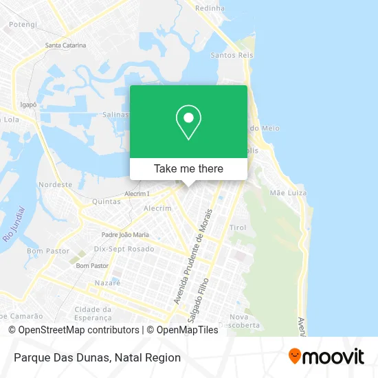 Parque Das Dunas map