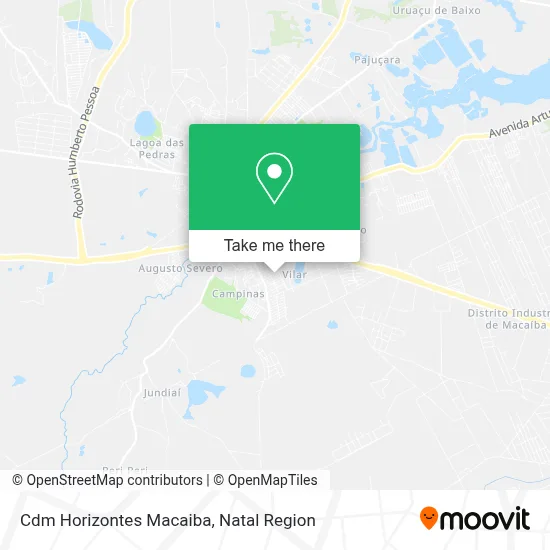 Cdm Horizontes Macaiba map
