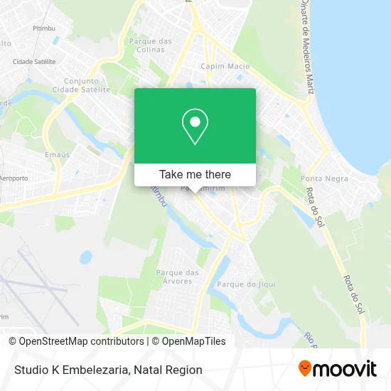 Studio K Embelezaria map