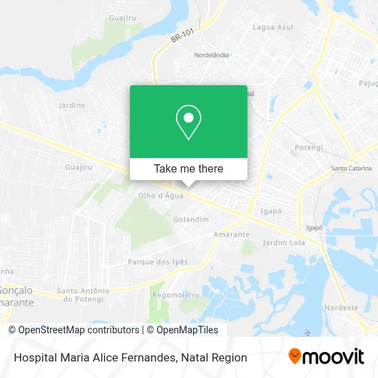 Hospital Maria Alice Fernandes map