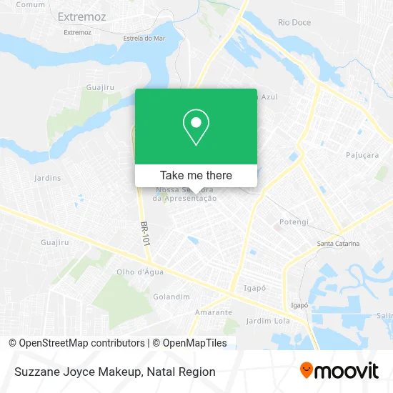 Suzzane Joyce Makeup map