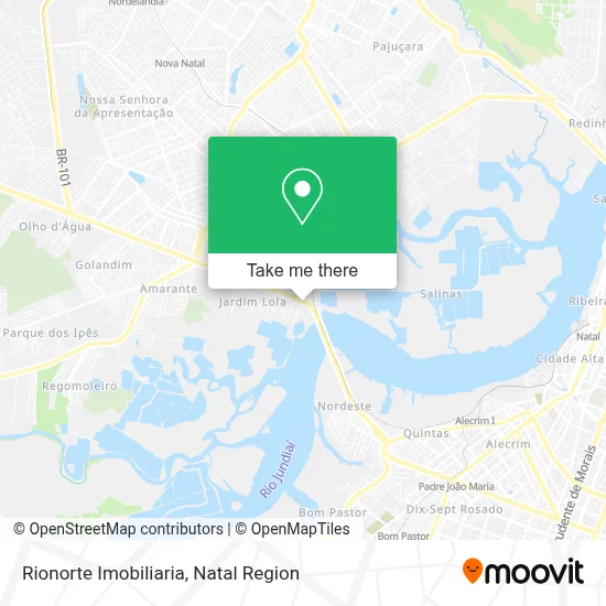 Rionorte Imobiliaria map