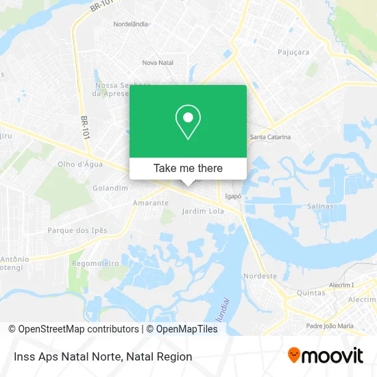 Inss Aps Natal Norte map