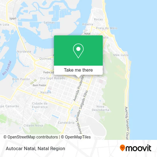 Autocar Natal map