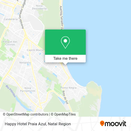 Happy Hotel Praia Azul map