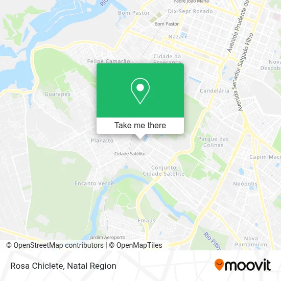 Rosa Chiclete map