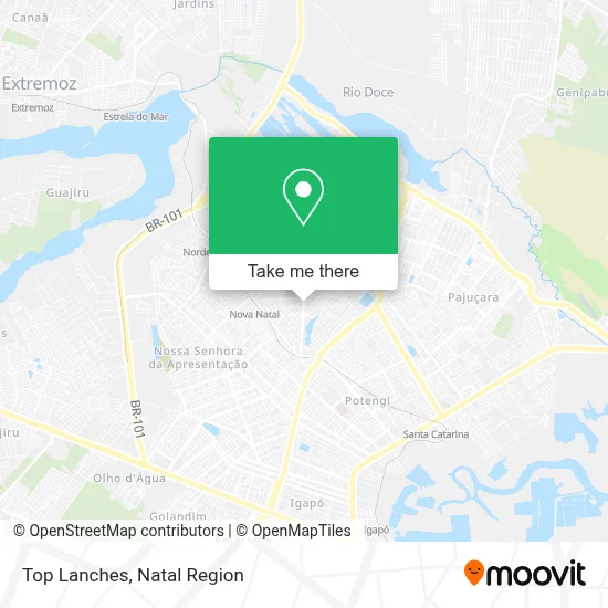 Top Lanches map