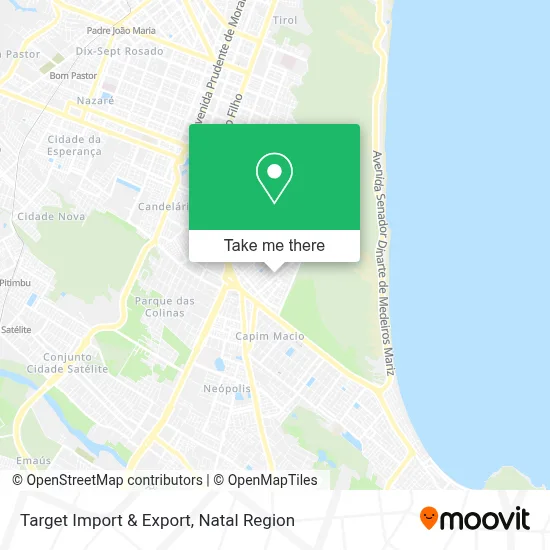 Target Import & Export map