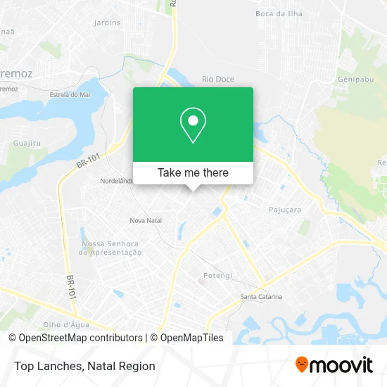 Top Lanches map