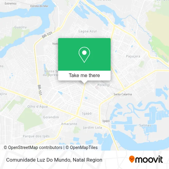Comunidade Luz Do Mundo map