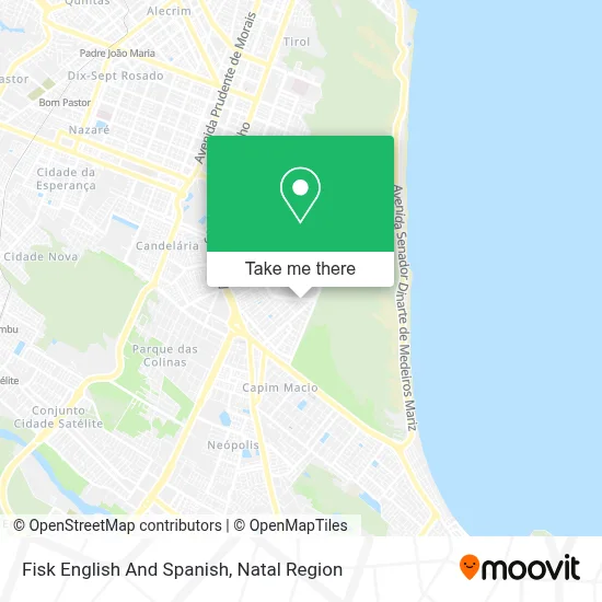Fisk English And Spanish map