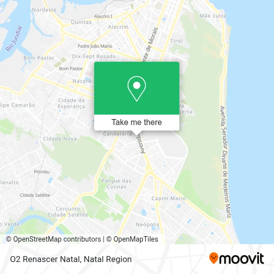 O2 Renascer Natal map