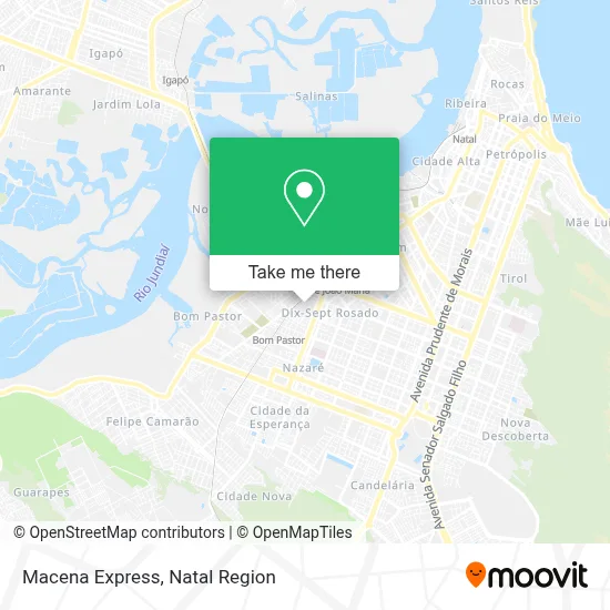 Macena Express map