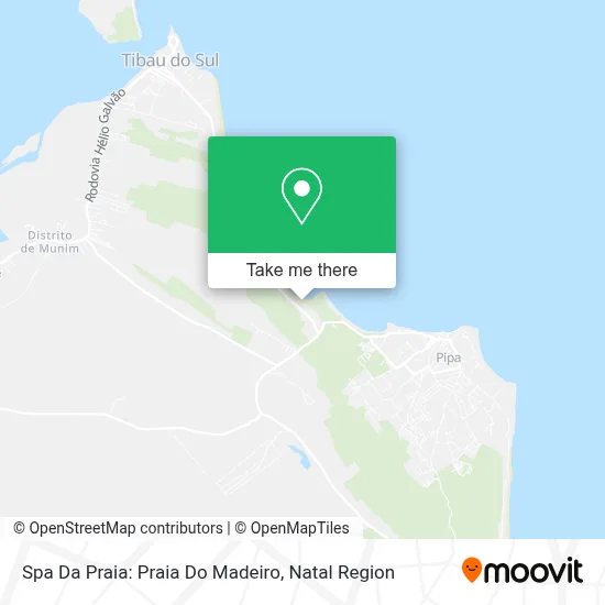 Spa Da Praia: Praia Do Madeiro map